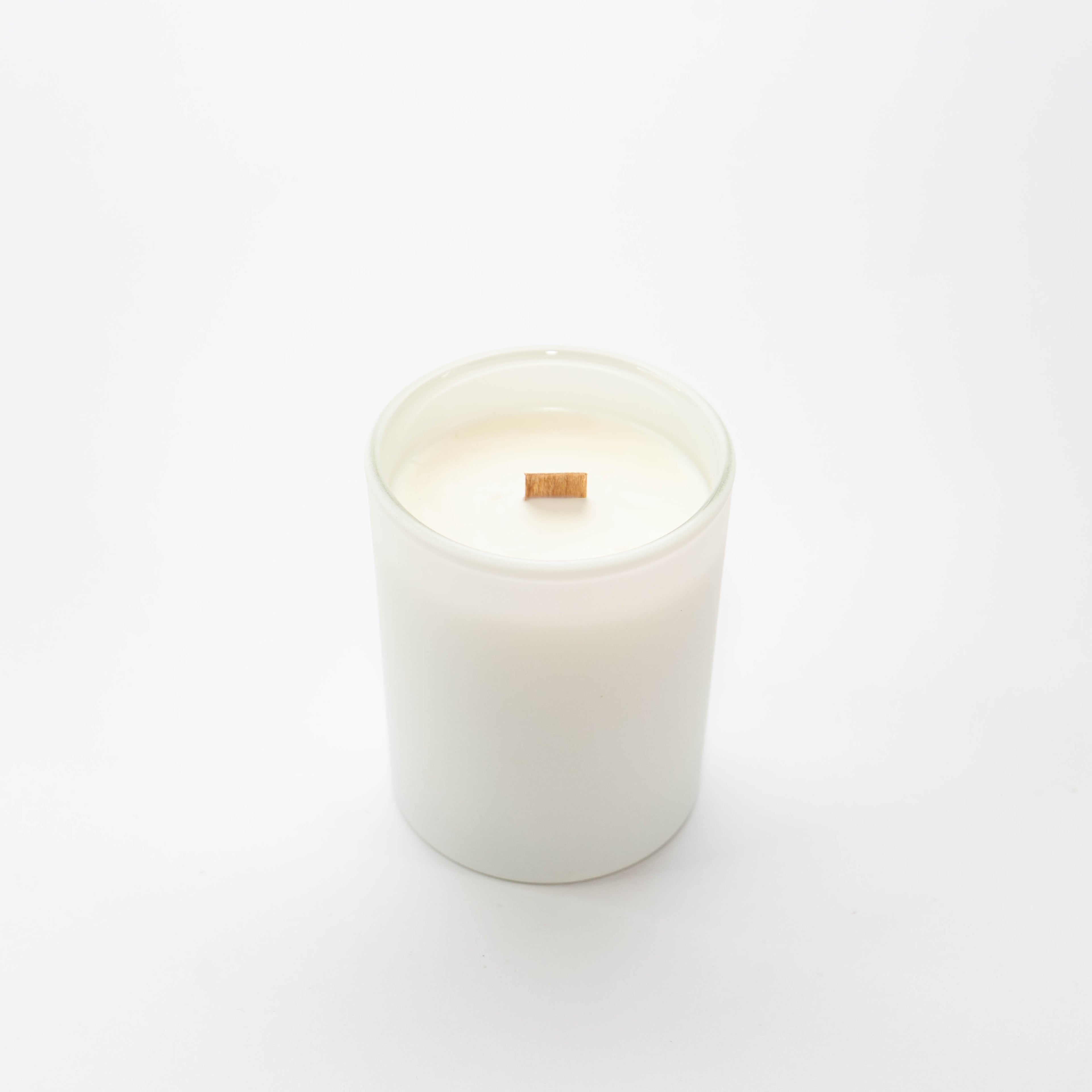 Vela Mecha Madera Blanco